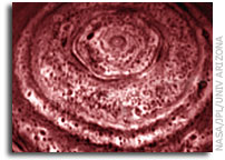Cassini Images Bizarre Hexagon on Saturn