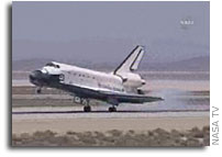 Space Shuttle Atlantis Lands in California