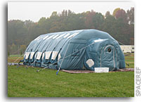 Using a Planetary Analog To Test a Prototype Inflated Habitat for NASA