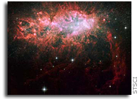 Hubble Resolves Puzzle About Loner Starbust Galaxy