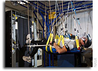 NASA Uses Vertical Treadmill to Improve Astronaut Health in Space