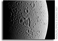 NASA Cassini Enceladus Close Up Flyby Image 12 March 2008