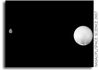 NASA Cassini Image: Stepping Stone to Dione