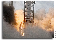 SpaceX Conducts Static Test Firing of Next Falcon 1 Rocket