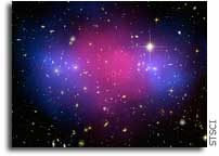 Clash of clusters provides new dark matter clue