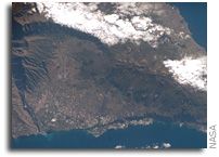 NASA ISS Imagery: Isla de la Palma in the Canary Islands