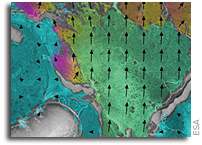 ESA satellites flying in formation