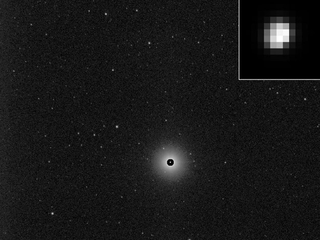 NASA Dawn Spacecraft Captures First Image Of Nearing Asteroid Vesta Processed Image