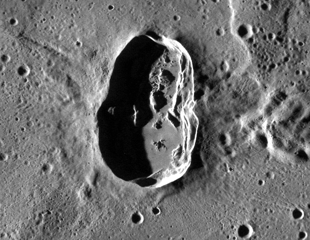 NASA MESSENGER Image of Mercury: Hovnatanian Crater