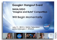 Imagine and Build Hangout on NASA TV