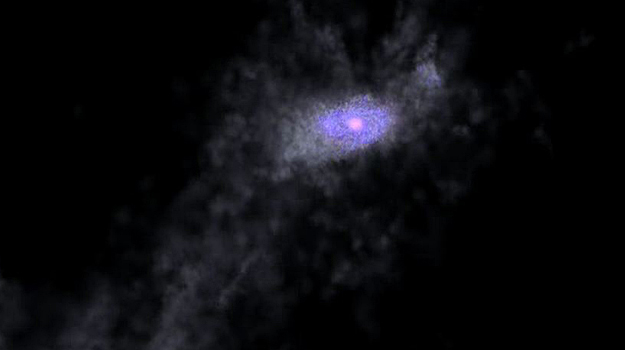 Galaxies Fed by Funnels of Fuel