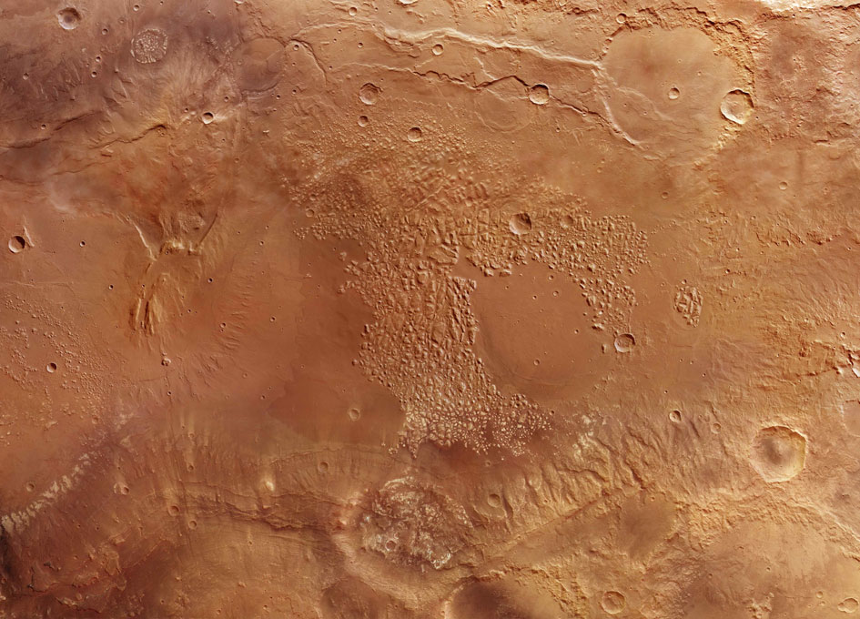Chaos in Atlantis Basin on Mars