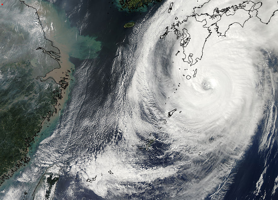 Typhoon Phanfone Hits Japan