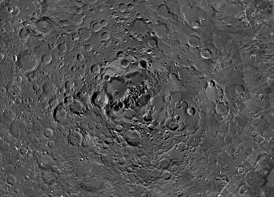 Looking Down At The Moon’s North Pole