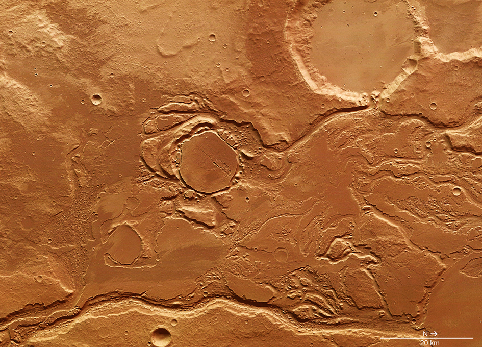 Flash Floods in Mangala Valles on Mars