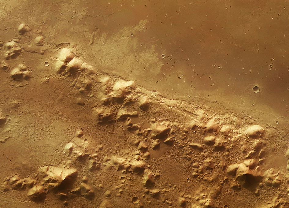 Mars Hills Hide Icy Past