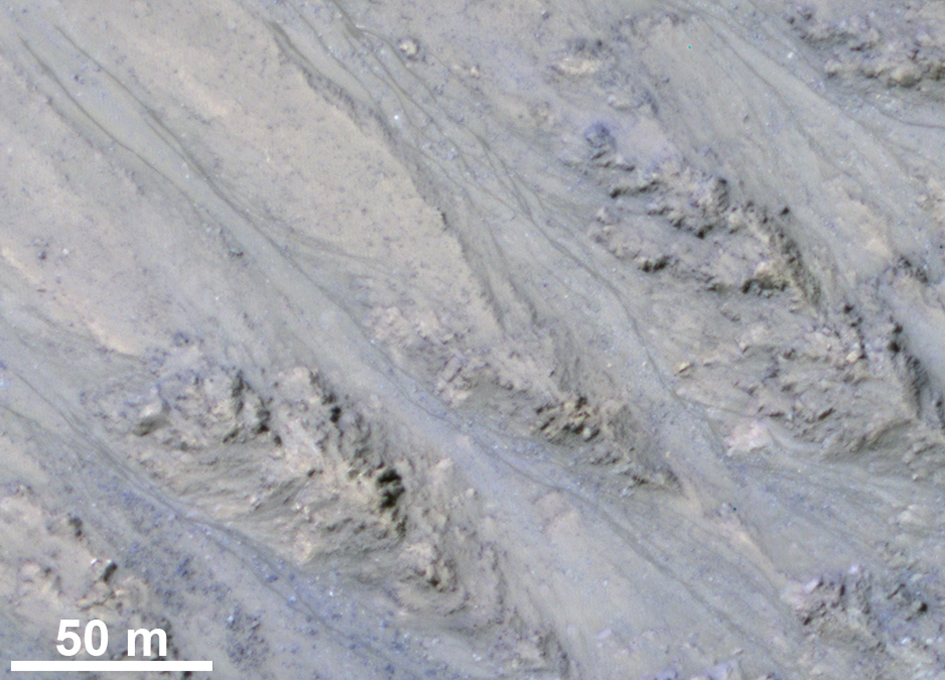 Recurring Martian Streaks: Flowing Sand, Not Water?