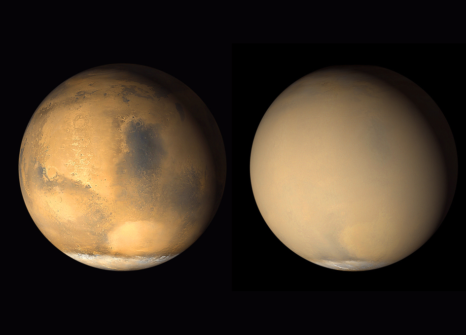 Dust Storms Linked to Gas Escape from Mars Atmosphere
