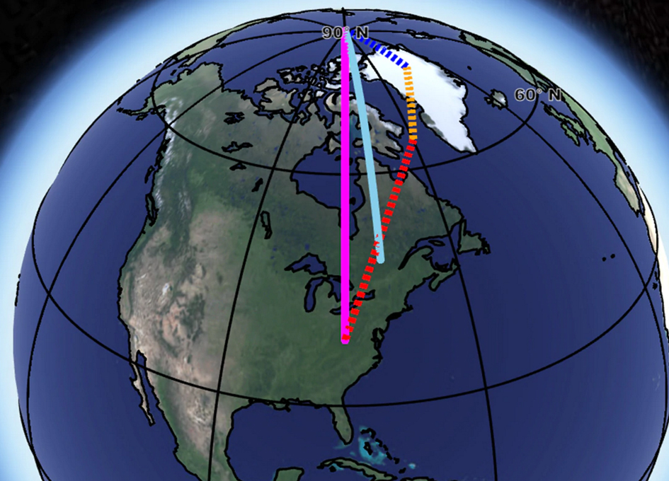 Three Causes of Earth’s Spin Axis Drift Identified