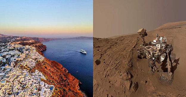 Santorini Volcano, A New Terrestrial Analog of Mars