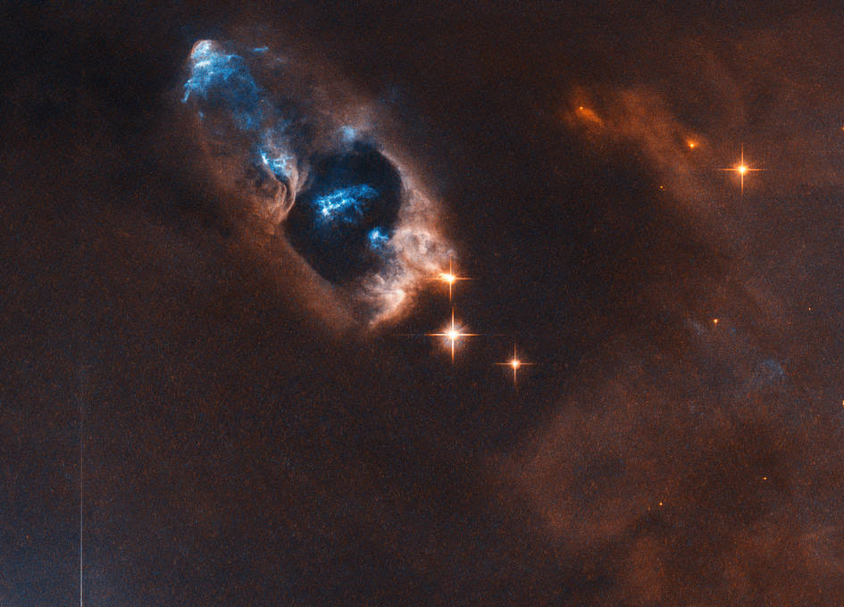 Hubble Captures Smoking Gun of a Newborn Star