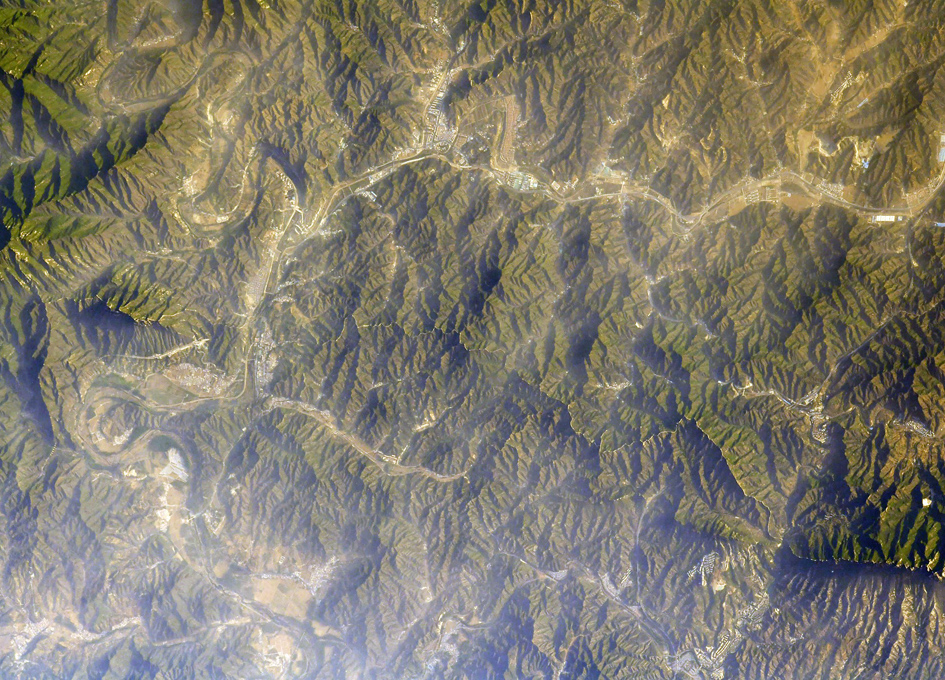 The Great Wall Of China As Seen From Orbit SpaceRef
