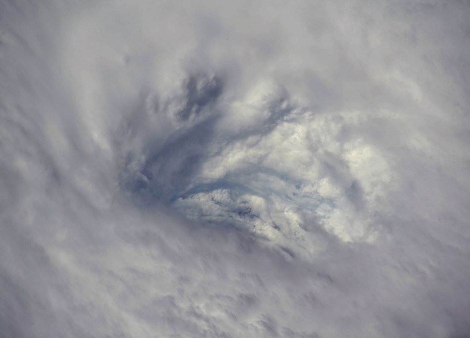 Eye Of Hurricane Ida As Seen From Orbit