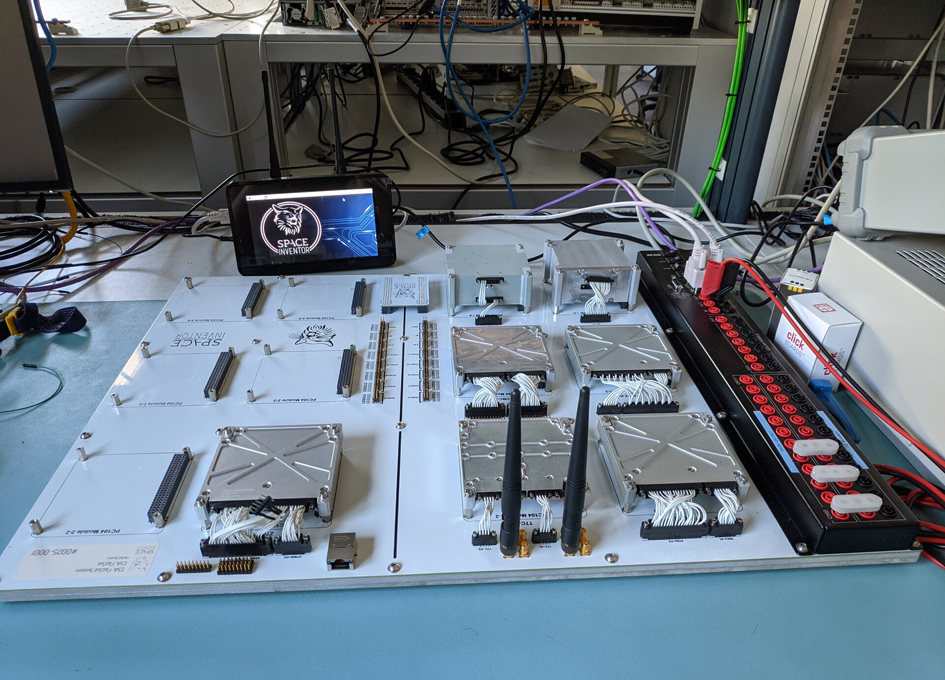 Opened-out ‘FlatSat’ For CubeSat Testing