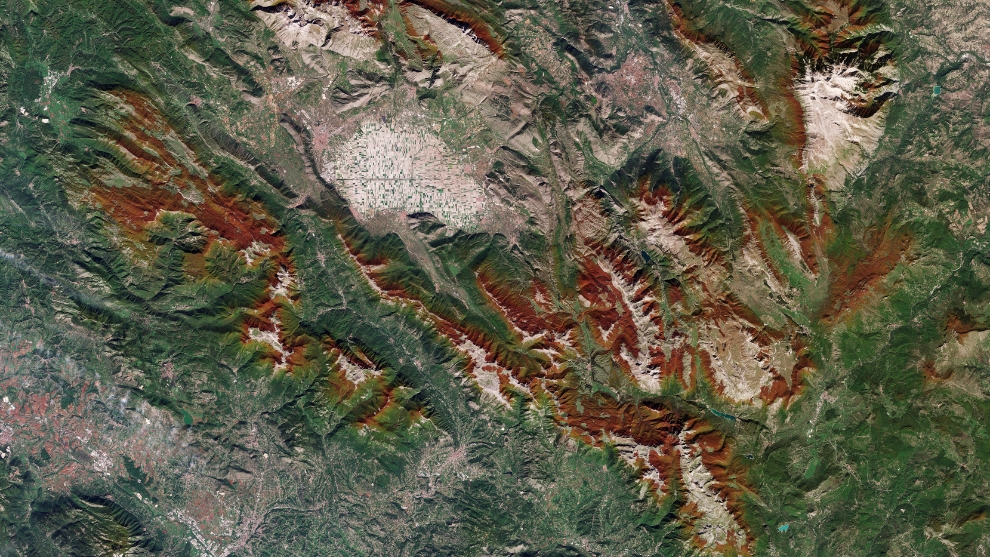 Earth from Space – Fucino, Italy