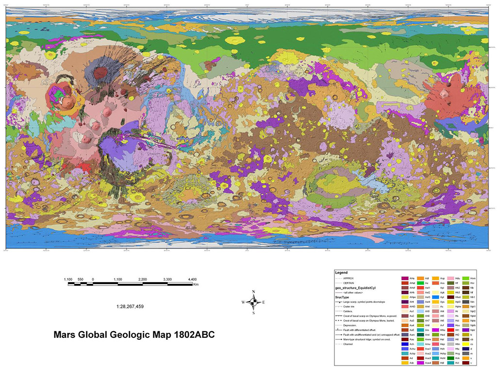 Three New USGS Astrogeology Science Center Maps Of Mars