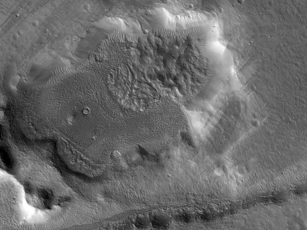 A Depression In The Northern Mid-Latitudes On Mars