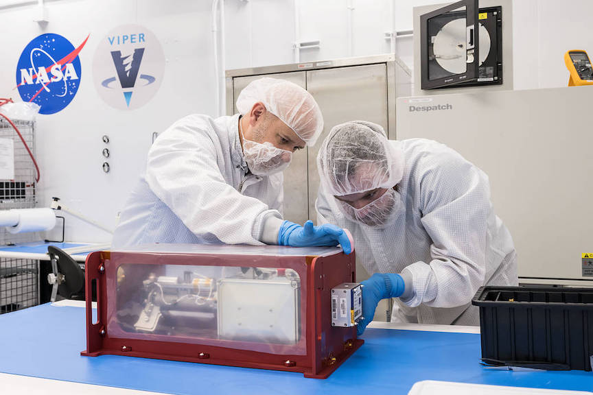 MSOLO Science Instrument For VIPER Arrives At Johnson Space Center