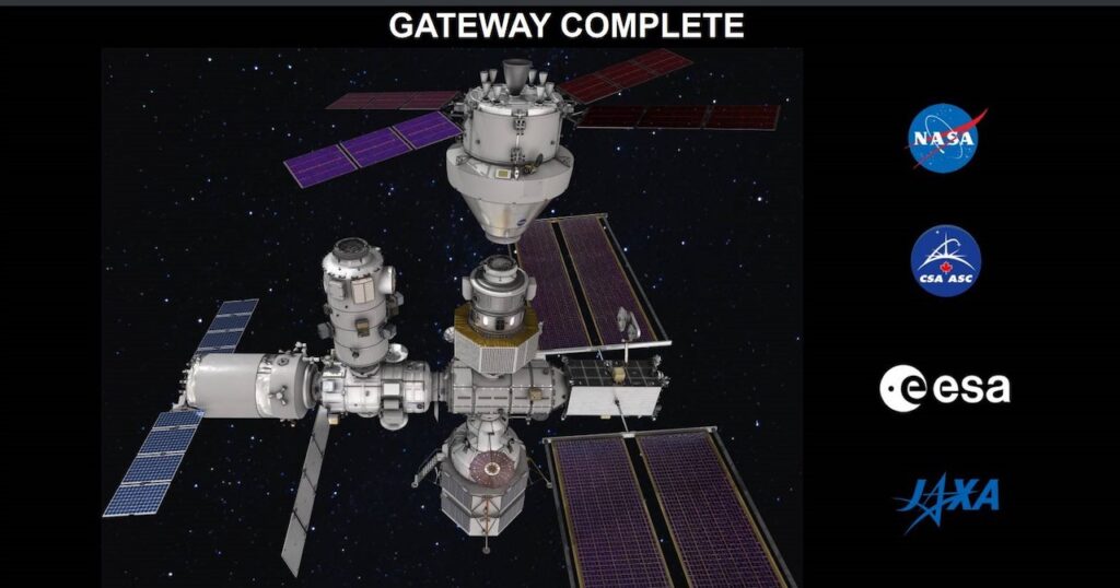 CAPSTONE is a pathfinder for Near Rectilinear Halo Orbit (NHRO) operations around the Moon. The NHRO is the intended orbit for the Artemis Gateway platform, projected to be a human-tended outpost orbiting the Moon to support NASA’s Artemis campaign and to help facilitate human exploration of Mars. Image credit: NASA